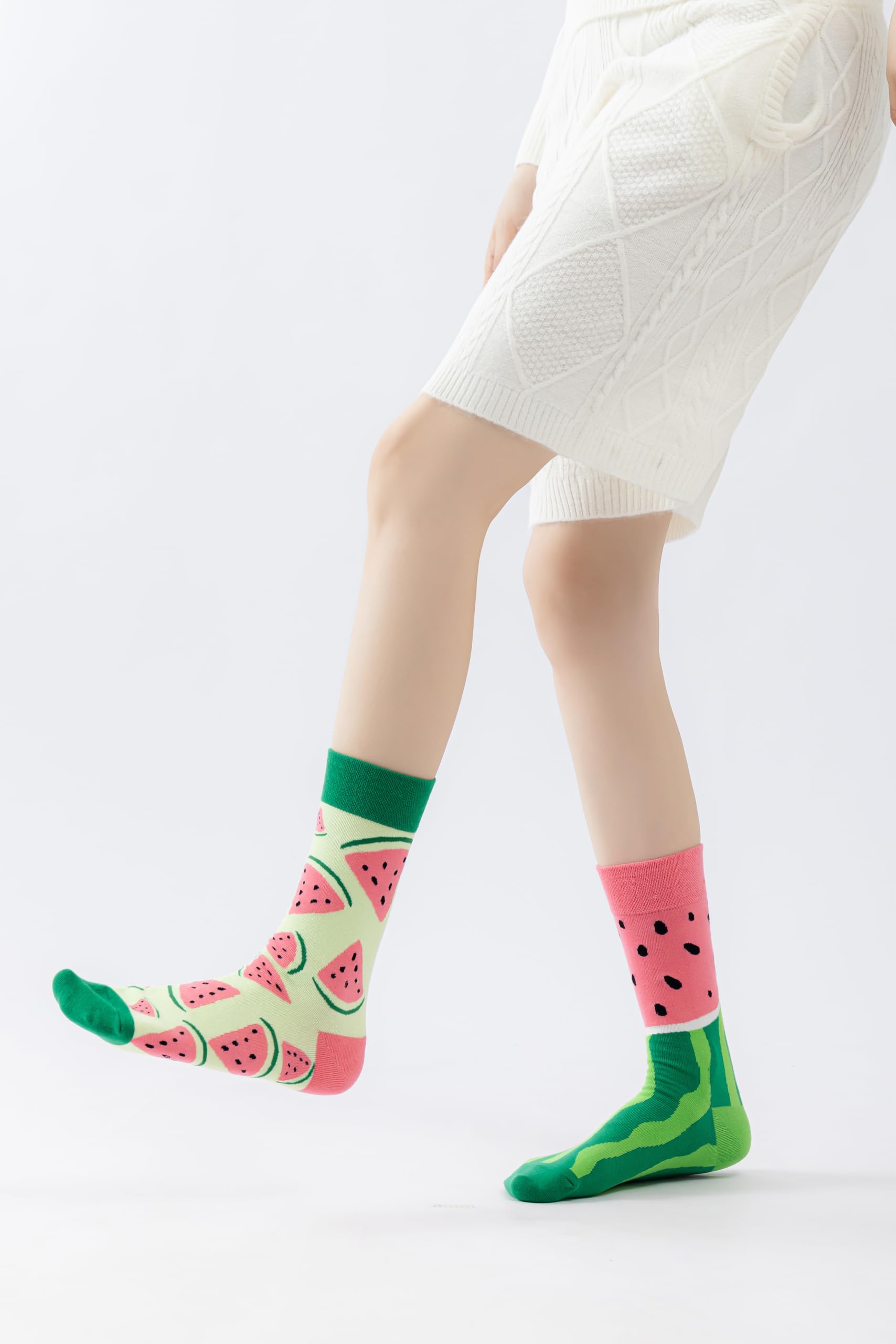 Watermelon Women Casual Calf Socks
