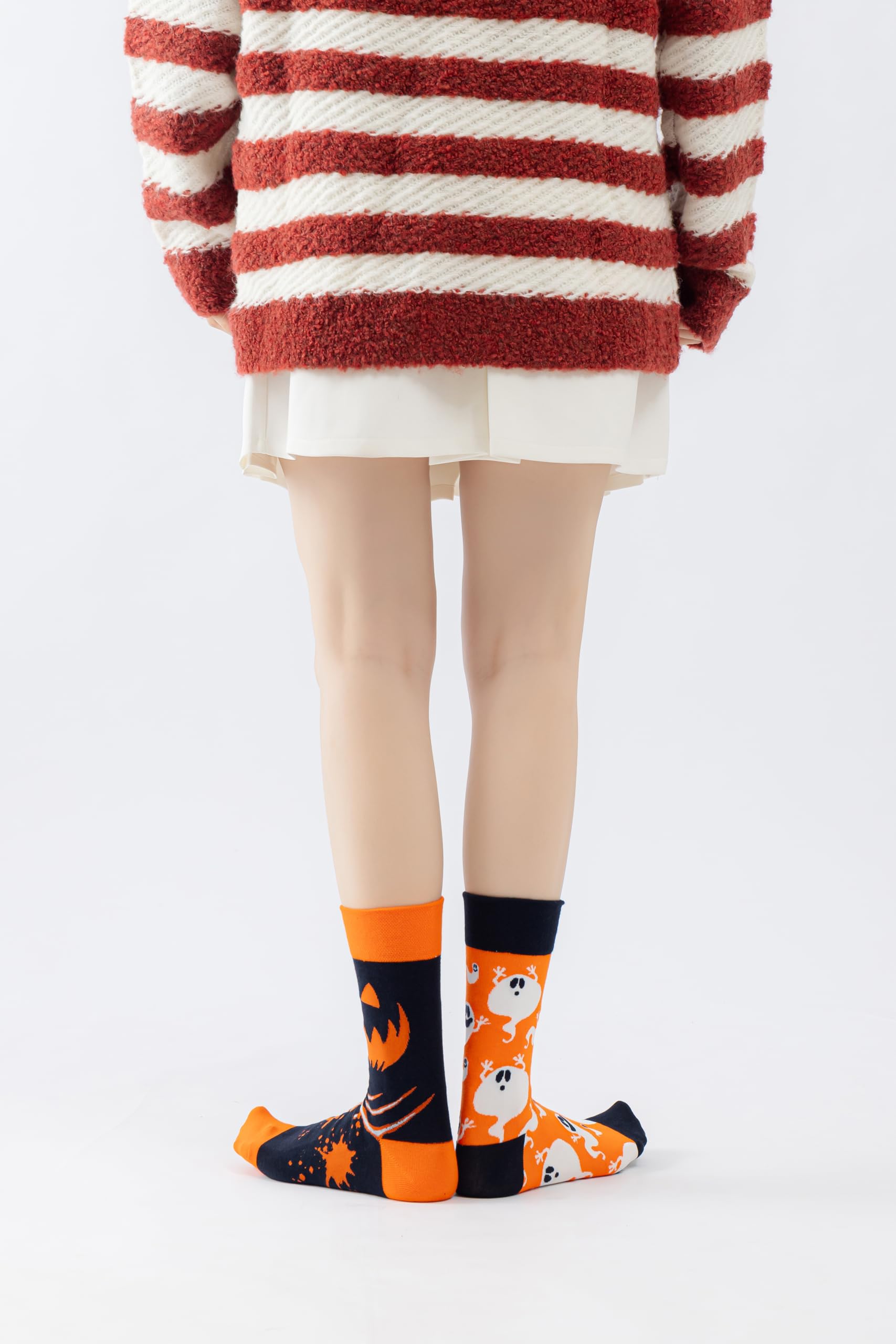 Demons and Ghosts Women Casual Calf Socks