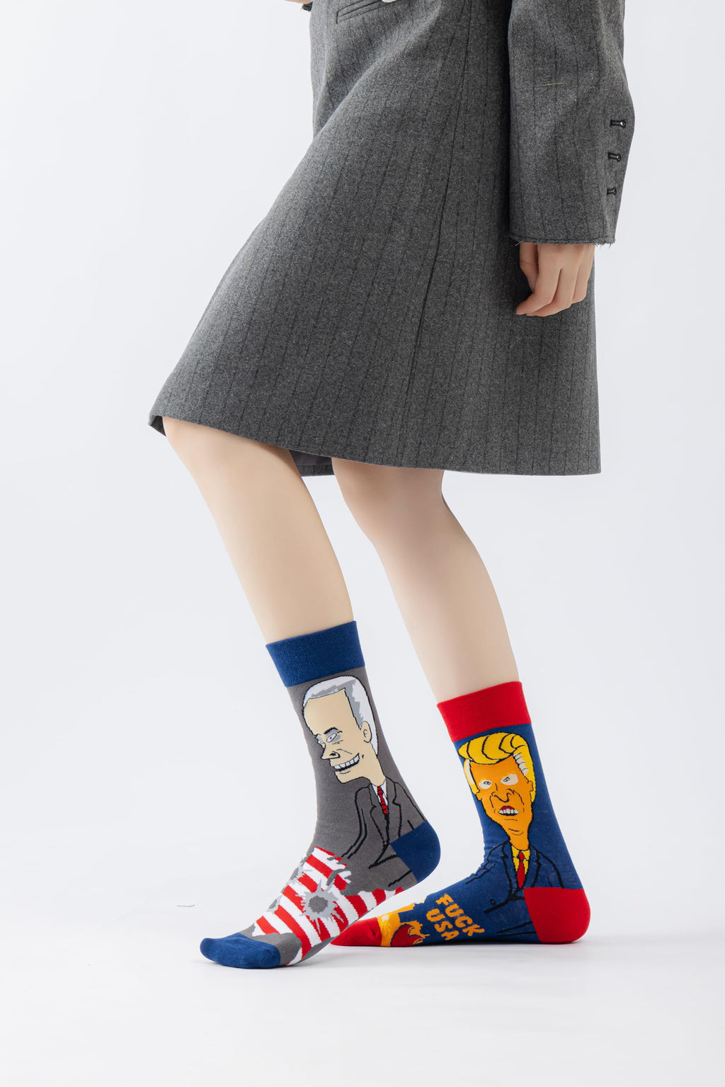 Usa Women Casual Calf Socks